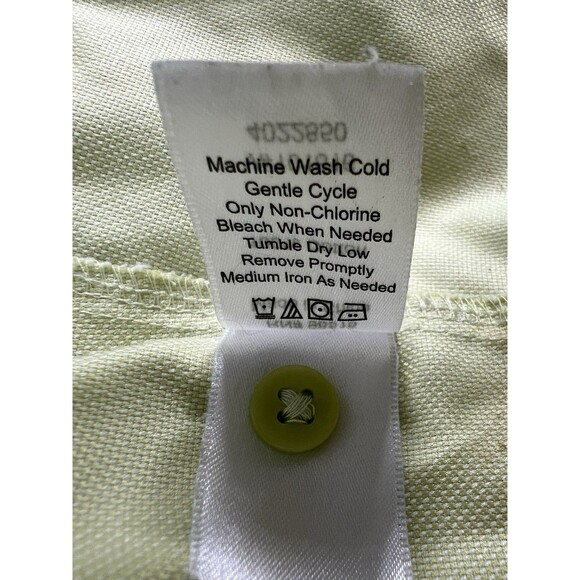 Coldwater Creek Blouse Women Plus Size 2X Button Up Shirt Green No Iron Cotton - Picture 7 of 10